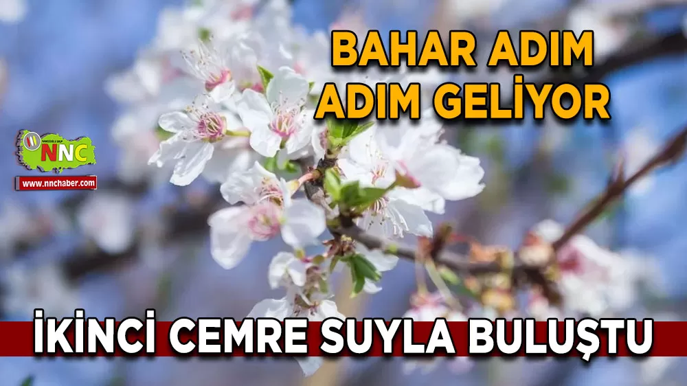 Bahar adım adım geliyor İkinci cemre suyla buluştu