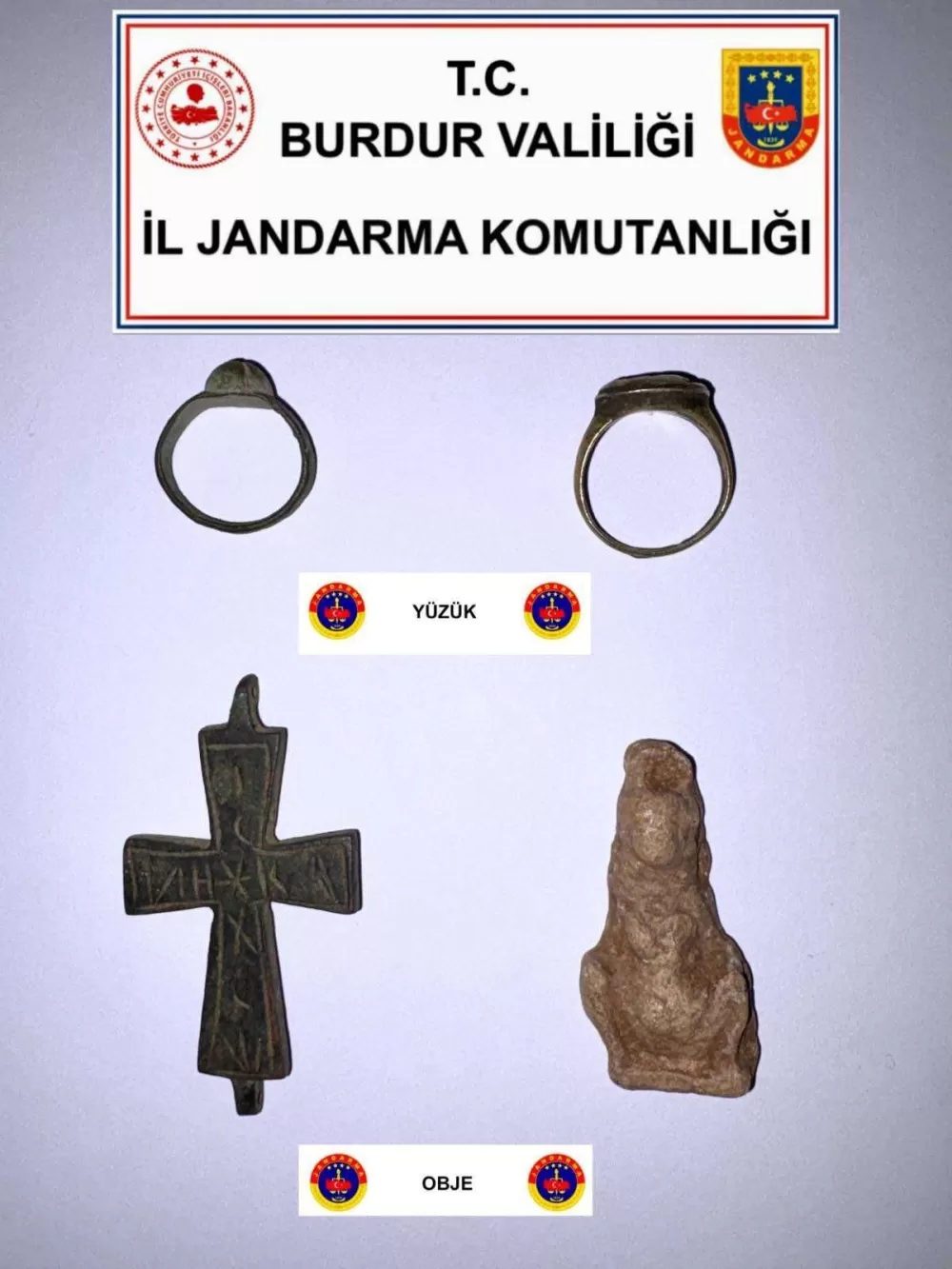 Burdur ve Bucak'ta dev 'Anadolu Mirası' operasyonu Binlerce sikke ve heykel ele geçirildi!