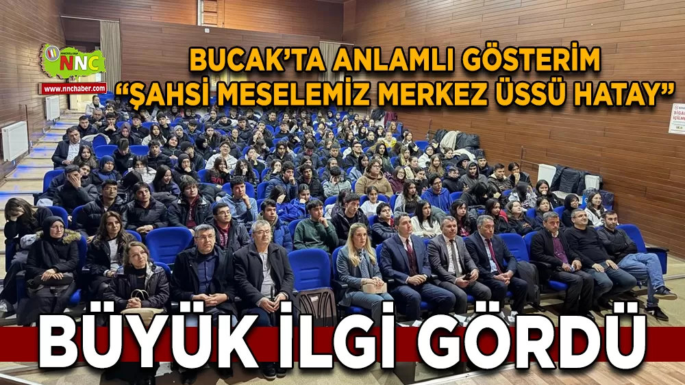 Bucak’ta anlamlı gösterim “Şahsi Meselemiz Merkez Üssü Hatay” büyük ilgi gördü