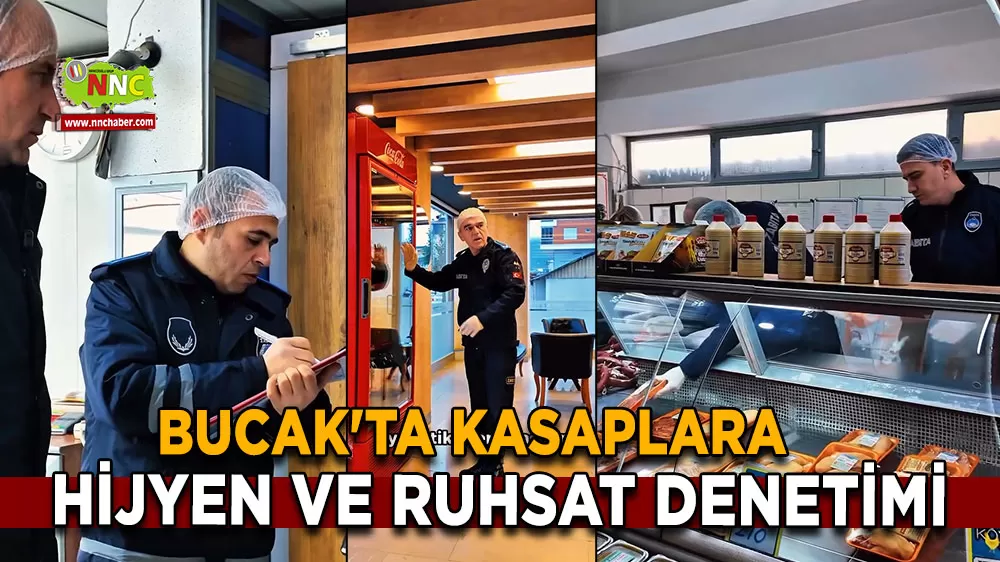 Bucak'ta kasaplara hijyen ve ruhsat denetimi