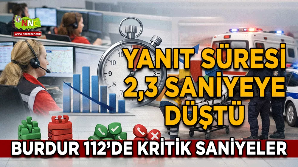 Burdur 112’de kritik saniyeler Yanıt süresi 2,3 saniyeye düştü