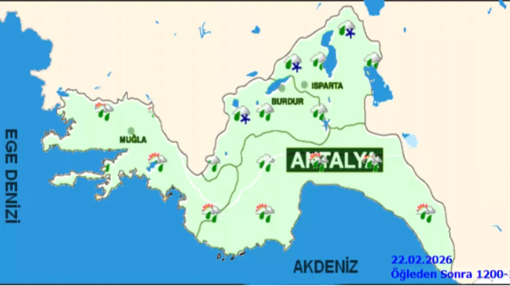 Burdur'da Bugün Yağışlı Hava Etkili Olacak