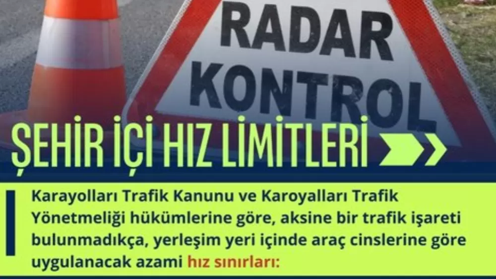 Burdur'da Hız Sınırlarına Dikkat Çekildi  Güvenliğiniz İçin Var