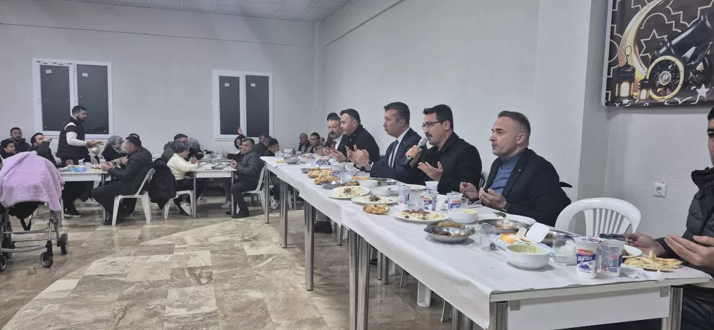 Yassıgüme Köyünde Ramazan sofrası Müftü Çelik vatandaşlarla buluştu