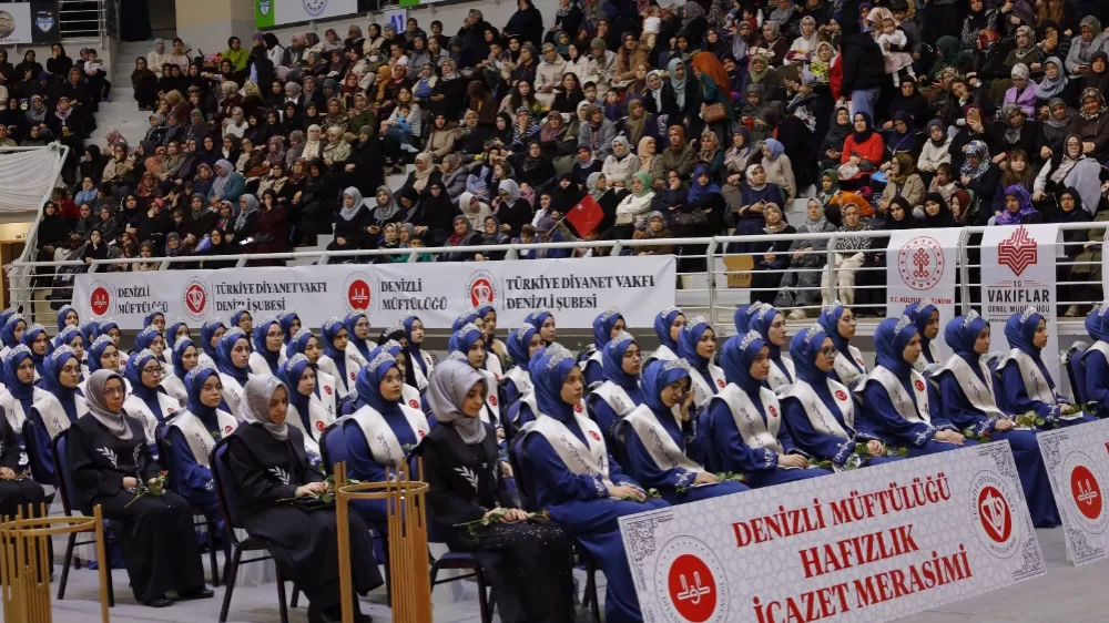 Denizli’de 168 öğrenci hafızlık icazeti aldı