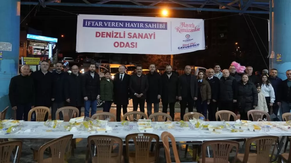 Denizli Sanayi Odasının iftar sofrası Fatih Mahallesi'nde kuruldu