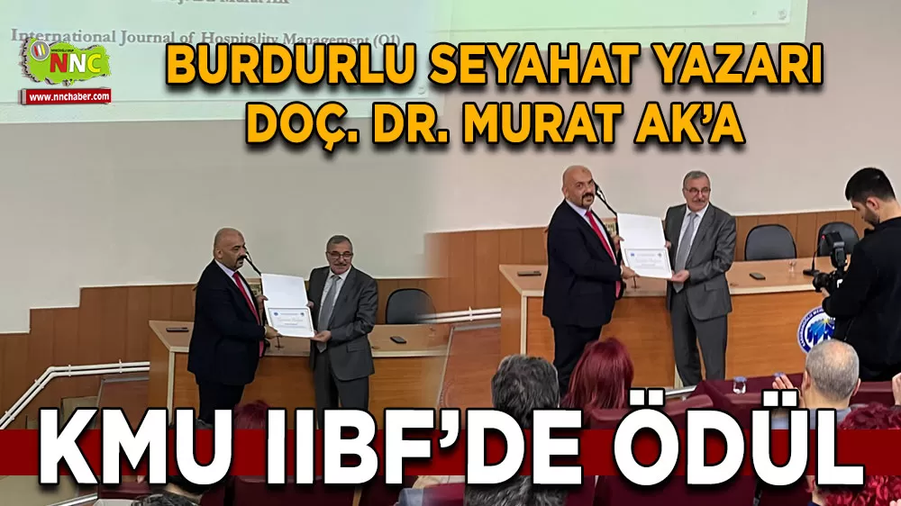 Doç. Dr. Murat Ak’a akademik başarı ödülü