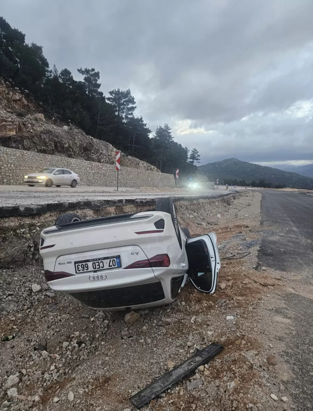 Akseki'de trafik kazası 1 yaralı