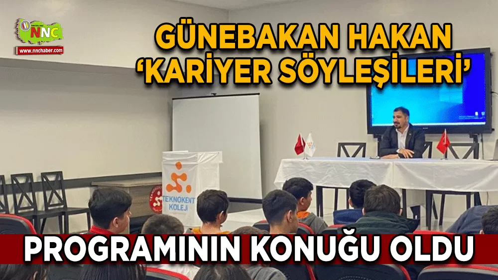 Gazeteci Hakan Bakar genç iletişimcilerle deneyimlerini paylaştı