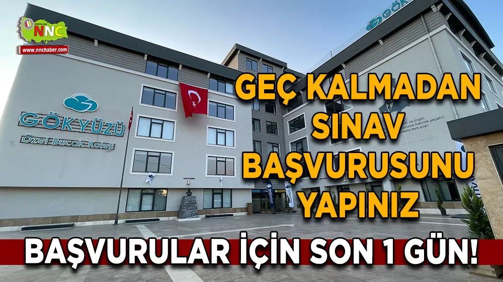 Gökyüzü Kolejinde burs imkanını kaçırmayın! Bursluluk Sınavı Başvurularında son saatlere girildi
