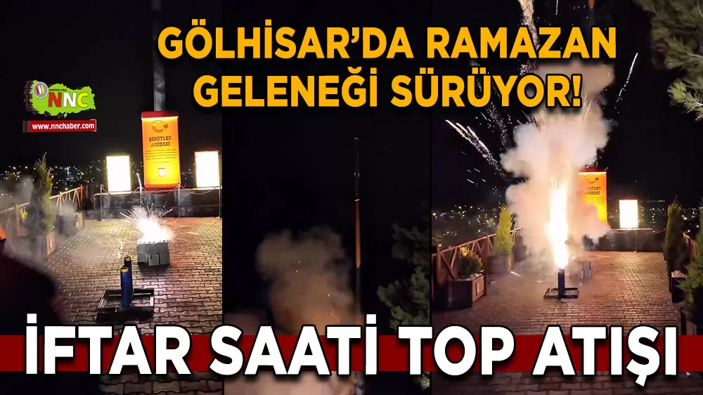 Gölhisar’da Ramazan geleneği sürüyor! İftar saati top atışı