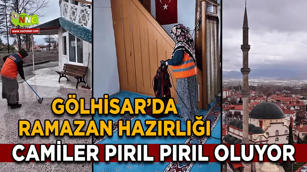 Gölhisar’da Ramazan hazırlığı Camiler pırıl pırıl oluyor