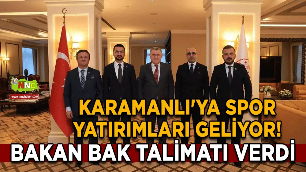 Karamanlı'ya spor yatırımları geliyor! Bakan Bak talimatı verdi