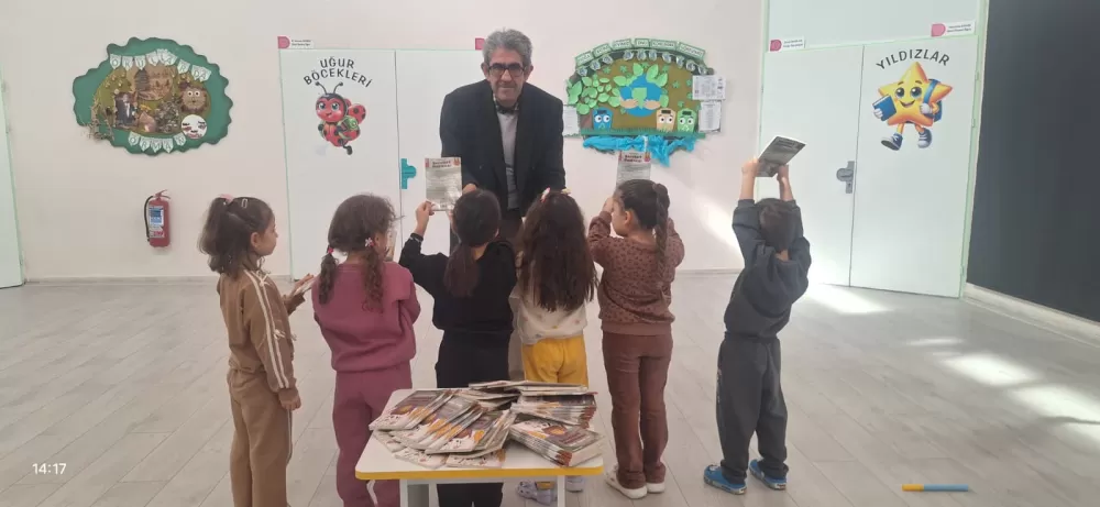 Şair Yıldız’dan minik yüreklere kitap seferberliği