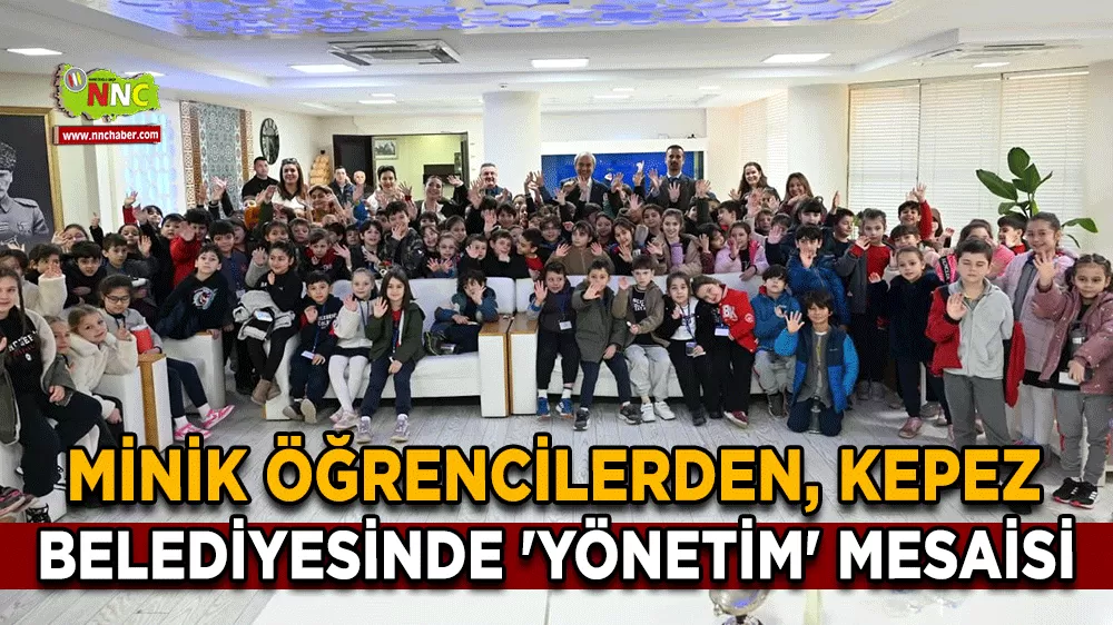 Minik öğrencilerden Kepez Belediyesinde 'Yönetim' mesaisi