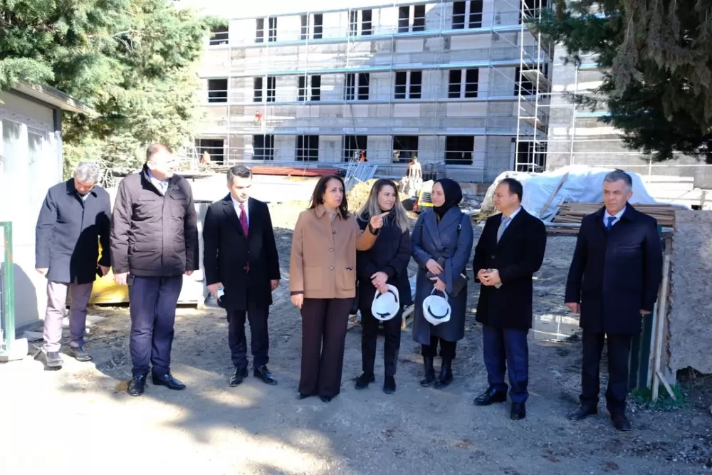 Burdur’da eğitim yatırımlarına valilik markajı İnşaatlar yerinde incelendi