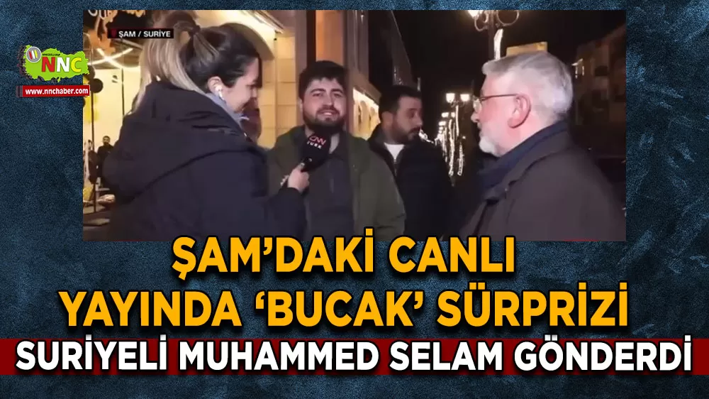 Şam’daki canlı yayında ‘Bucak’ sürprizi Suriyeli Muhammed selam gönderdi