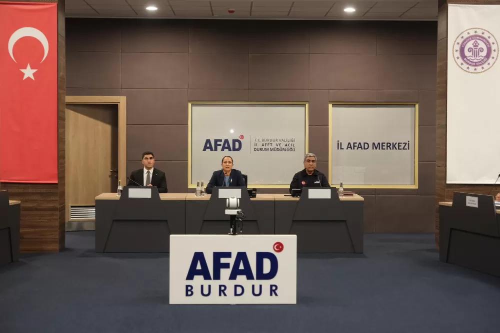 Burdur’da afet hazırlıkları masaya yatırıldı TAMP koordinasyon toplantısı gerçekleşti