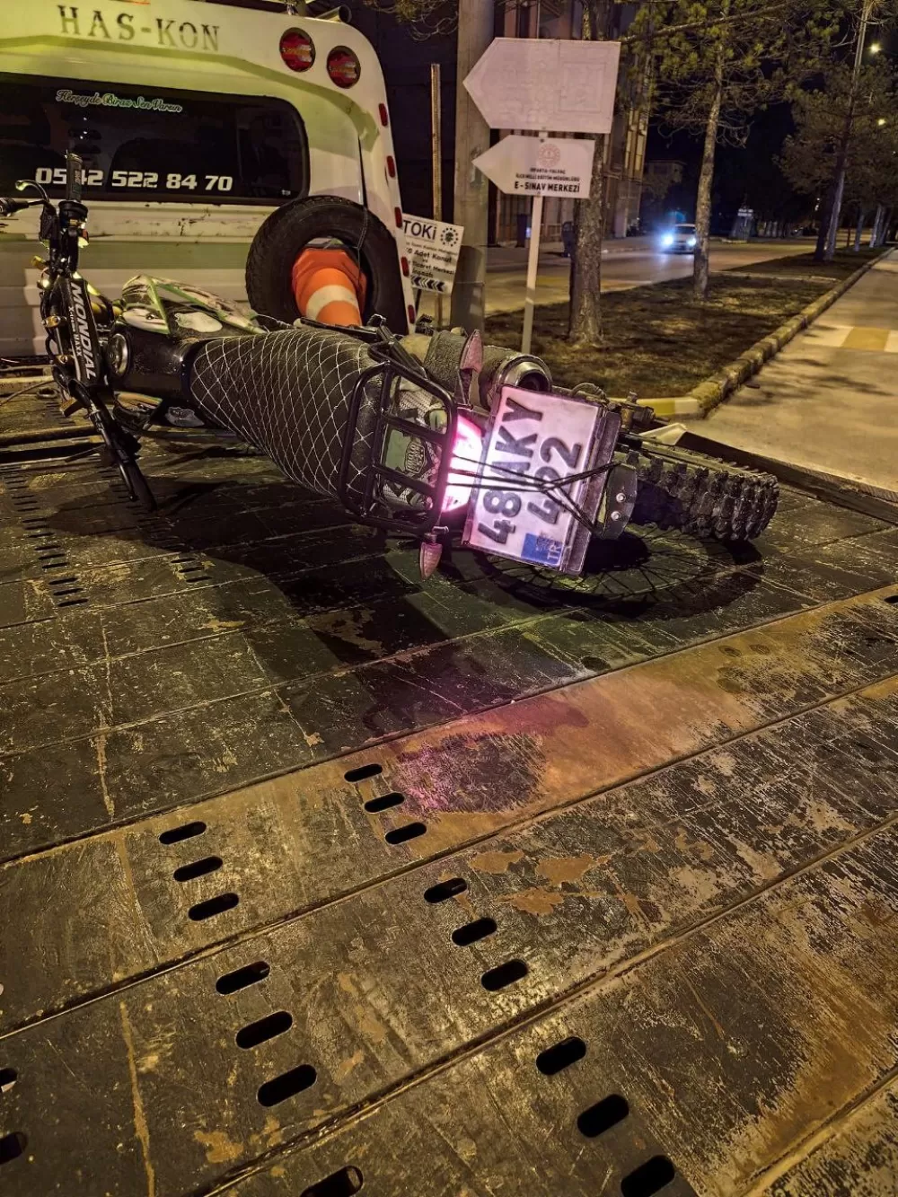 Isparta Yalvaç'ta  Alkollü sürücünün kullandığı motosiklet kazasında sürücü ağır yaralandı