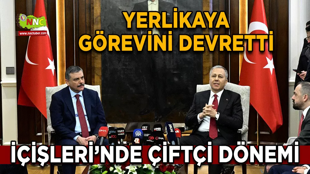 Yerlikaya görevini devretti İçişleri’nde Çiftçi dönemi