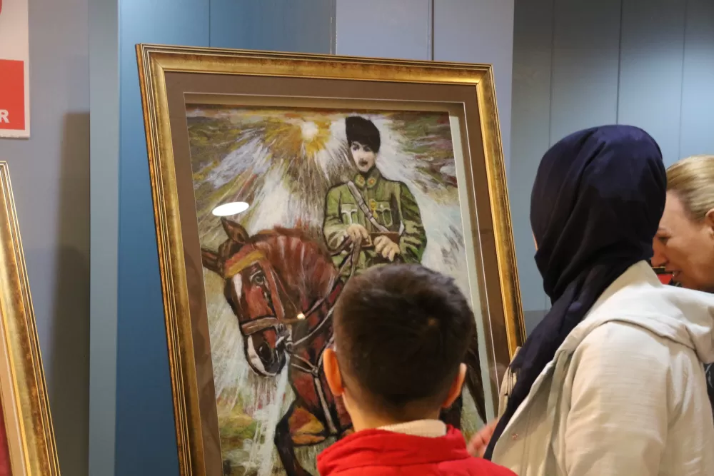 Antalya’da şehit yakınları ve gazilerin el emeği eserleri görücüye çıktı