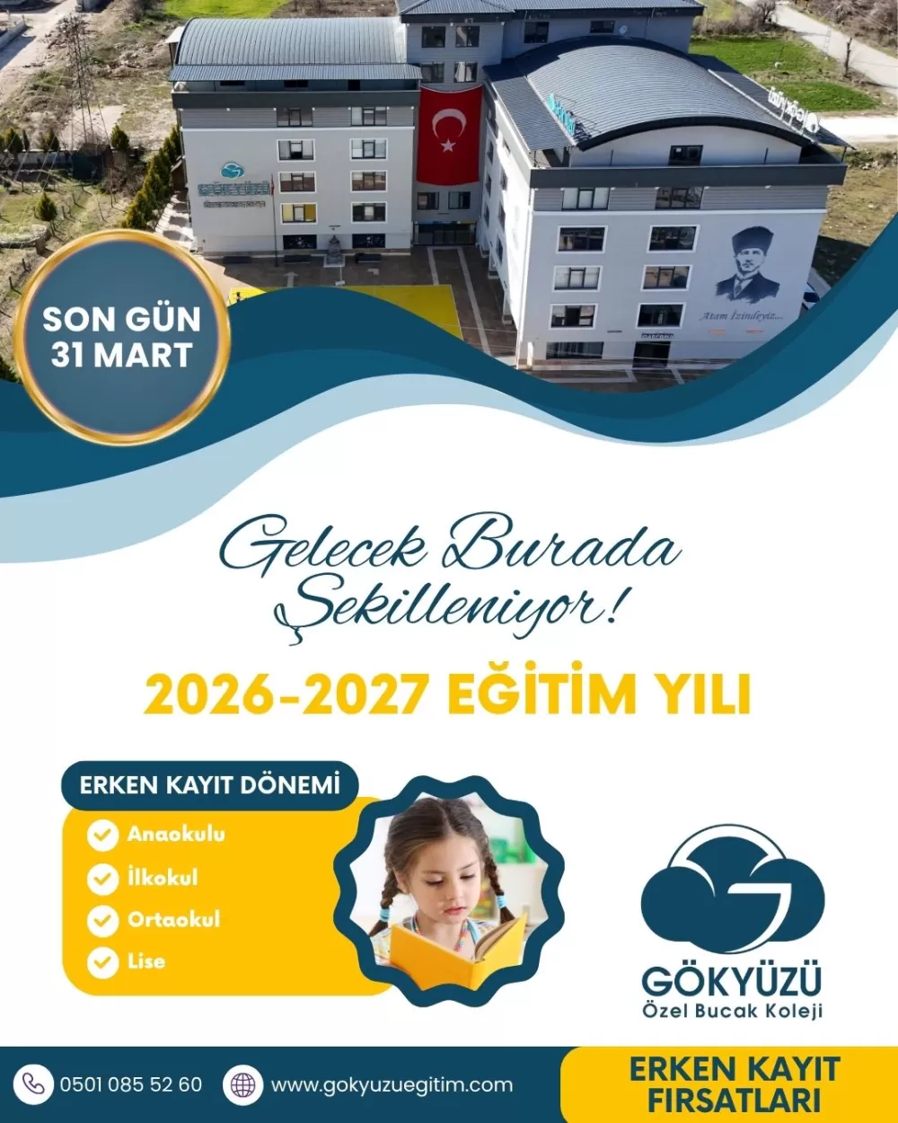 Gökyüzü Özel Bucak Koleji’nde erken kayıt dönemi devam ediyor