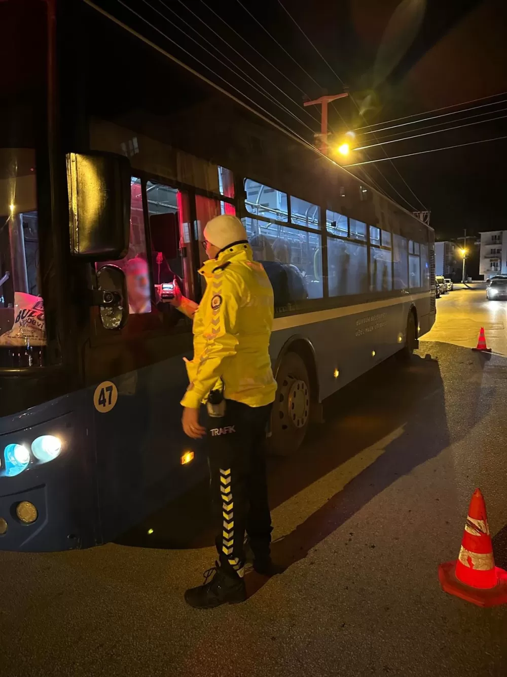 Burdur'da halk otobüslerine sıkı trafik denetimi