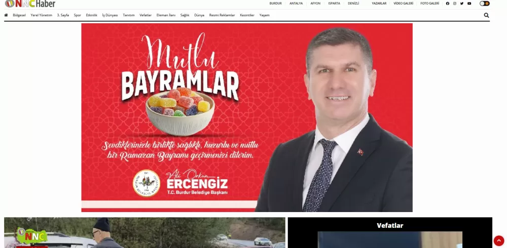 Burdur Belediyesi Ramazan Bayramı Banner