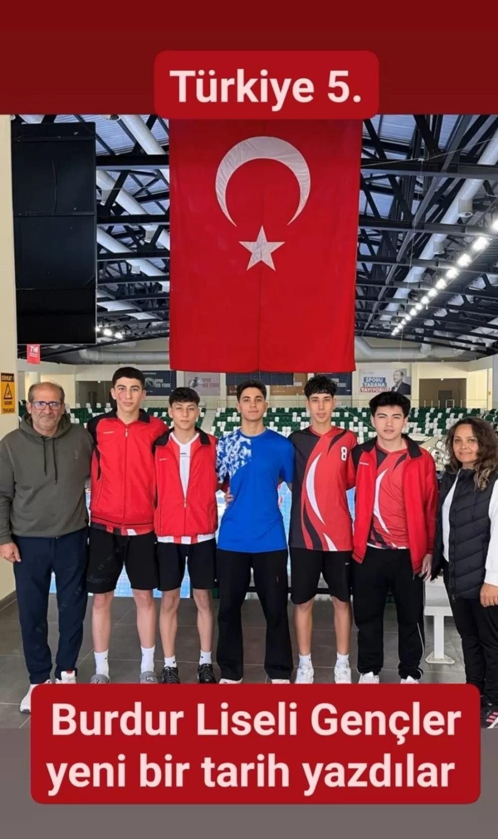 Burdur Lisesi badminton takımı Türkiye beşincisi oldu