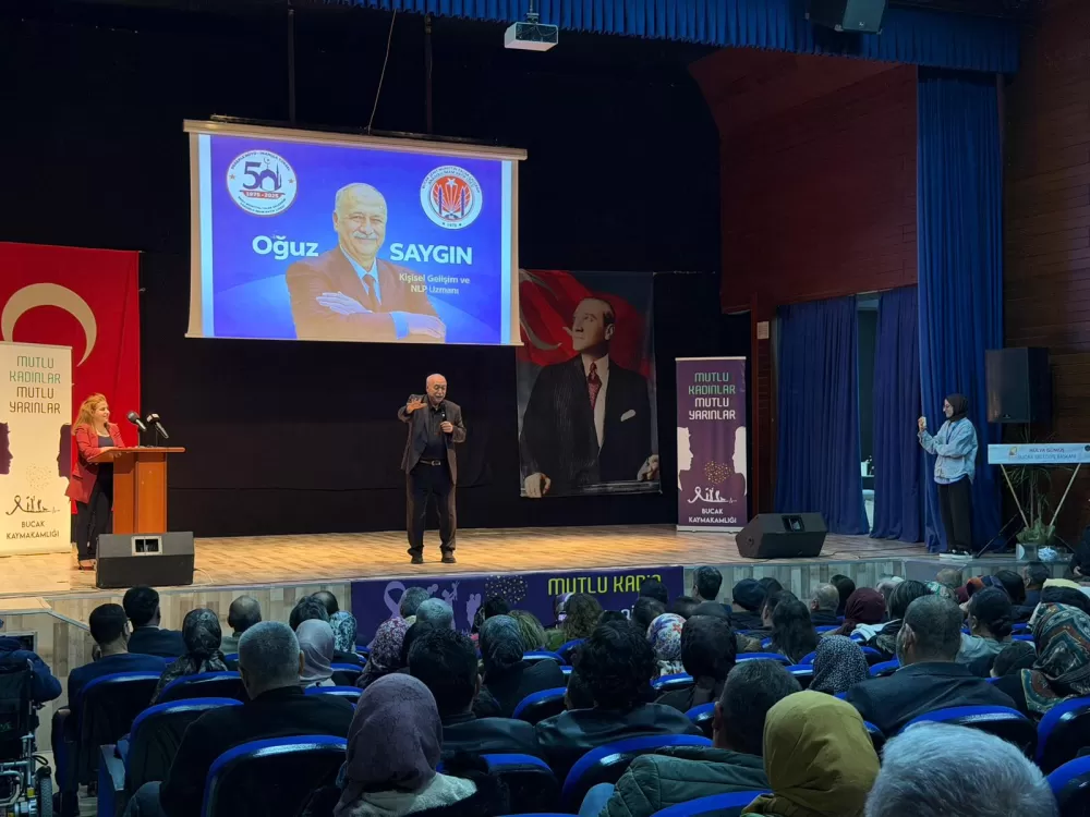Bucak’ta eğitim ve kişisel gelişim buluşması Oğuz Saygın’dan ilham veren konferans