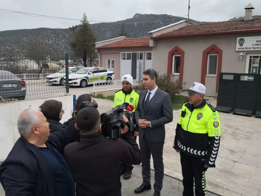 Kaymakam Kuruca'dan bayram mesaisindeki trafik ekiplerine ziyaret