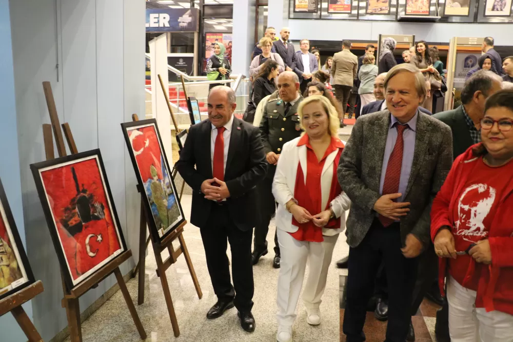 Antalya’da şehit yakınları ve gazilerin el emeği eserleri görücüye çıktı