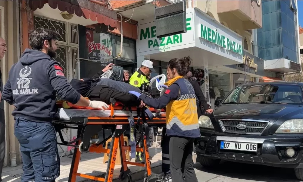 Burdur’da trafiğe kapalı alanda geri giden araç yaşlı kadına çarptı