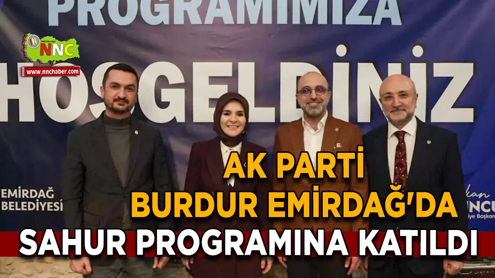 AK Parti Burdur Emirdağ'da sahur programına katıldı