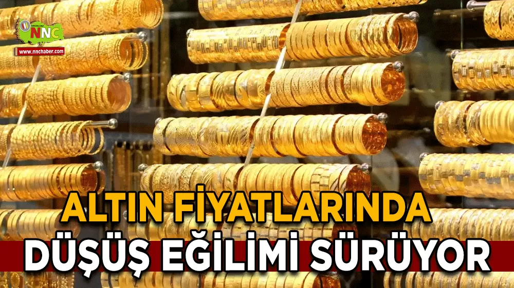 Altın fiyatlarında düşüş eğilimi sürüyor Gram altın 6 Bin 212 Lira seviyesinde