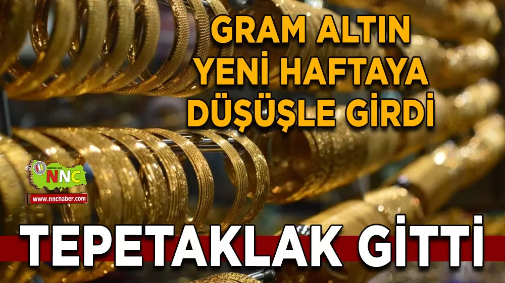 Altın fiyatlarında sert düşüş Gram altın haftaya kayıpla başladı