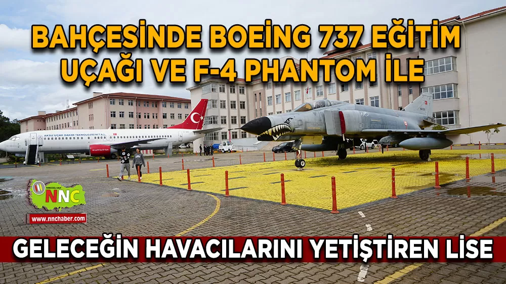 Antalya’da geleceğin havacıları yetişiyor Lise bahçesinde dev uçakla uygulamalı eğitim