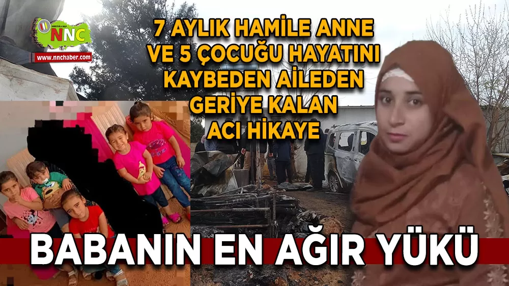 Antalya'daki sera yangınında hayatını kaybeden anne ve 5 çocuğun cenazeleri teslim edildi