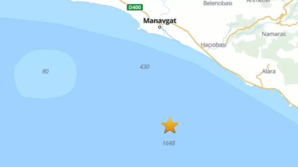 Antalya Körfezi’nde 4,1 deprem