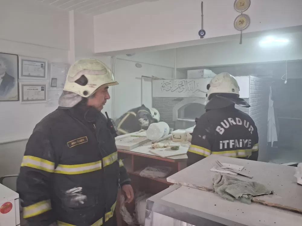 Burdur'da pide salonunda doğalgaz patlaması