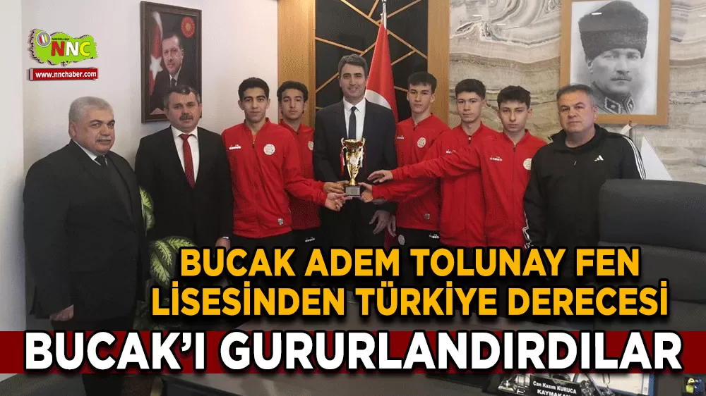 Bucak Adem Tolunay Fen Lisesinden Türkiye derecesi