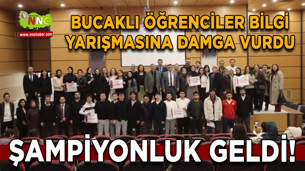 Bucak KYK yurtları bilgi yarışmasında il şampiyonu oldu