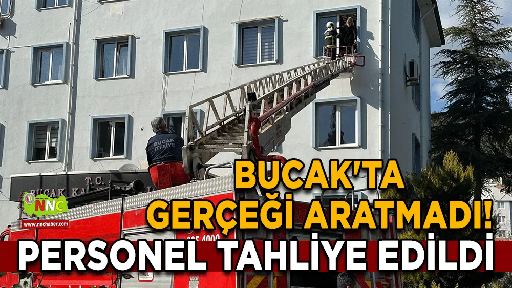 Bucak'ta gerçeği aratmadı! Personel tahliye edildi