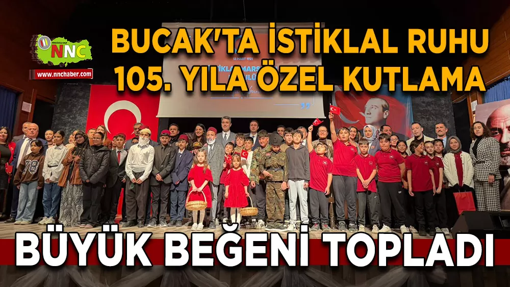 Bucak'ta İstiklal ruhu 105. yıla özel görkemli kutlama