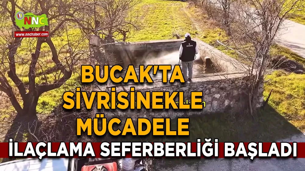 Bucak'ta sivrisinekle mücadele İlaçlama seferberliği başladı