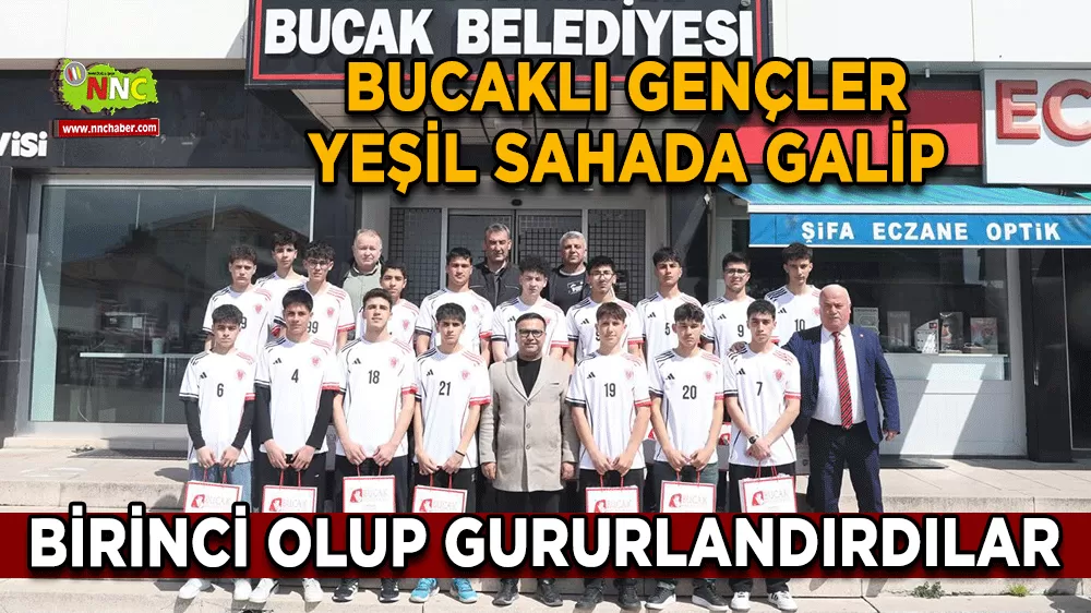 Bucaklı genç futbolcular il şampiyonu oldu Belediye’den ödül takdimi