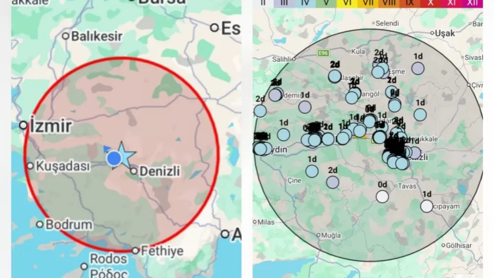 Buldan’da sabah saatlerinde deprem paniği yaşandı