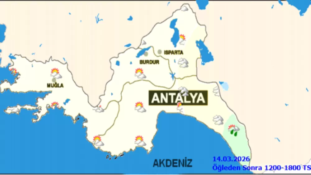 Burdur'da 14 Mart Cumartesi Hava Durumu