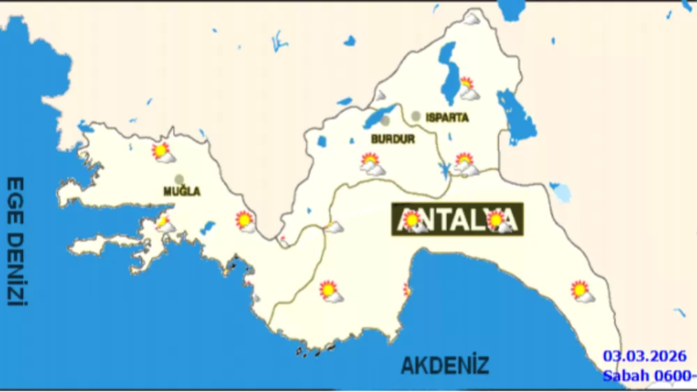Burdur'da 3 Mart Salı Hava Durumu: Parçalı Bulutlu ve Sisli