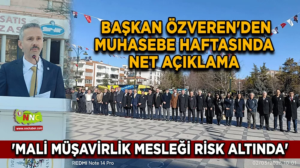 Burdur'da Başkan Özveren'den muhasebe haftasında net açıklama 'Mali müşavirlik mesleği risk altında'